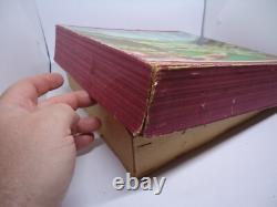 RARE 1950's Tippco #795 US Zone Germany Wind Up Cars Race Track With BOX Tin Toy