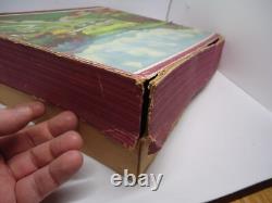 RARE 1950's Tippco #795 US Zone Germany Wind Up Cars Race Track With BOX Tin Toy