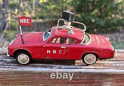 RARE 1953 Studebaker NBC TV Camera Car Japanese Tin Toy