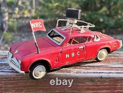 RARE 1953 Studebaker NBC TV Camera Car Japanese Tin Toy