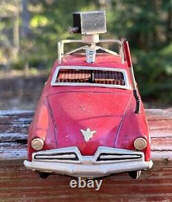 RARE 1953 Studebaker NBC TV Camera Car Japanese Tin Toy