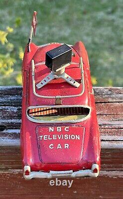 RARE 1953 Studebaker NBC TV Camera Car Japanese Tin Toy