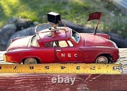 RARE 1953 Studebaker NBC TV Camera Car Japanese Tin Toy