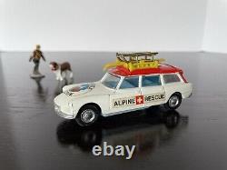 RARE Corgi Toys 513 CITROEN SAFARI ALPINE RESCUE COMPLETE with figure, St. Bernard