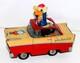 RARE EX+1950sDUCKMOBILE FRICTION DRIVE DONALD DUCK UNAUTHORIZED TOY CAR+ACTION