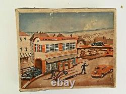 RARE Hoefler (Hofler) Tin Wind-up Shell Station Car Set, Germany, Original Box