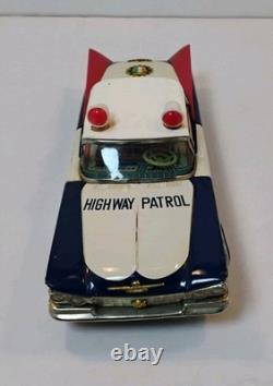 RARE Tin Litho Friction Patrol Car BUICK
