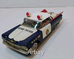 RARE Tin Litho Friction Patrol Car BUICK