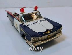 RARE Tin Litho Friction Patrol Car BUICK