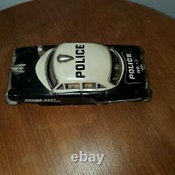 RARE VINTAGE 50s MODERN TOYS TIN LITHO FRICTION POLICE CAR JAPAN