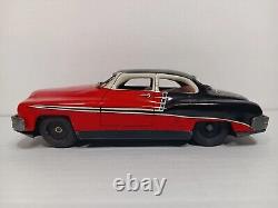 RARE Vintage 1950s CHEVROLET CHEVY 2 DOOR COUPE YOSHI Japan Tin Friction Toy Car