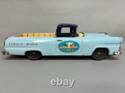 RARE Vintage 1956 BANDAI FORD LAST LONGER Ranchero Pickup Truck Tin Friction Car