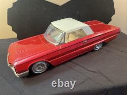 RARE Vintage 1960s ICHIKO Japan Ford Thunderbird Retractable Roof 15.25 Tin Car