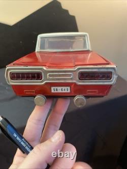 RARE Vintage 1960s ICHIKO Japan Ford Thunderbird Retractable Roof 15.25 Tin Car