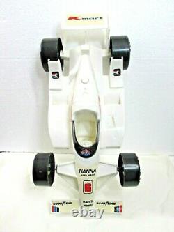 RARE Vintage 1980's 18 Plastic Indy Race Car K-Mart #6 Signed by Mario Andretti