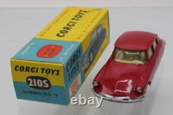 RARE Vintage Original CORGI TOYS 210S CITROEN D. S. 19 in original BOX