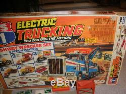 RARE Vintage Tyco US1 Electric Trucking Highway Wrecker Slot Car Set