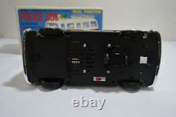 RARE Vintage Yonezawa NOS Japan Battery Operated Police Bus Works