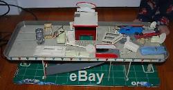 RARE! W@W TOY VINTAGE METAL MARX SERVICE GAS STATION WITH CARS & Accessories