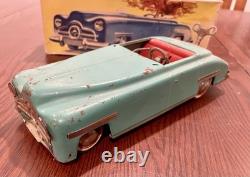 RAREDistlerD-3200 Wind-Up Clockwork Tin Toy CarWith Box & KeyWORKS