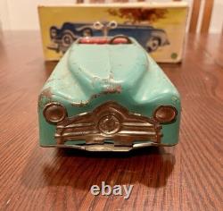 RAREDistlerD-3200 Wind-Up Clockwork Tin Toy CarWith Box & KeyWORKS
