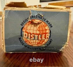 RAREDistlerD-3200 Wind-Up Clockwork Tin Toy CarWith Box & KeyWORKS