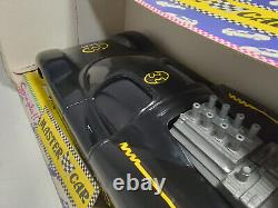 REEL TOYS ITALY VTG 80's BATMAN 15'' BATMOBILE PUSH N GO RACER PLASTIC CAR MIB