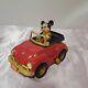 RETRO TOYS 1983 MICKEY MOUSE VOLKS WAGEN Clockwork Toy Car Vintage Toy