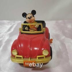 RETRO TOYS 1983 MICKEY MOUSE VOLKS WAGEN Clockwork Toy Car Vintage Toy