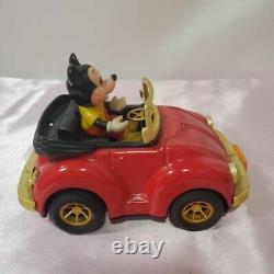 RETRO TOYS 1983 MICKEY MOUSE VOLKS WAGEN Clockwork Toy Car Vintage Toy