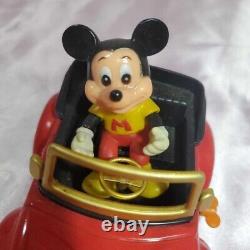 RETRO TOYS 1983 MICKEY MOUSE VOLKS WAGEN Clockwork Toy Car Vintage Toy