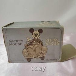 RETRO TOYS 1983 MICKEY MOUSE VOLKS WAGEN Clockwork Toy Car Vintage Toy