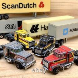 RETRO TOYS Classic 4×American trailor Trucks SET Vintage Mini Cars Antique Toys