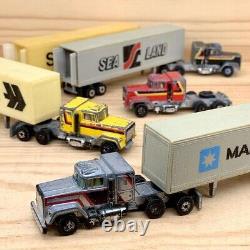 RETRO TOYS Classic 4×American trailor Trucks SET Vintage Mini Cars Antique Toys