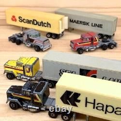 RETRO TOYS Classic 4×American trailor Trucks SET Vintage Mini Cars Antique Toys