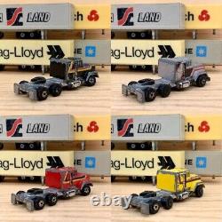 RETRO TOYS Classic 4×American trailor Trucks SET Vintage Mini Cars Antique Toys