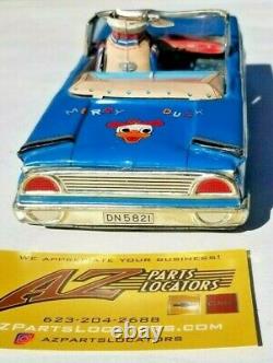 ROUGH Vintage Rare Tin Toys Car Ford Fairlane Convertible MERRY DUCK Alps 50's