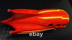 Race Car Jet Age Space Craft Rocket Ship SpaceCraft Red Tin Metal Model Toy 1950