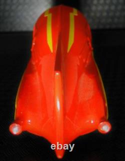 Race Car Jet Age Space Craft Rocket Ship SpaceCraft Red Tin Metal Model Toy 1950
