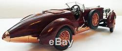 Racer Vintage Antique Sport Car Rare Woody Wood Speed Boattail Concept Model