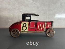 Rare 1920'S PAYA RICO Race Car Toy in Good Shape Tin ToY