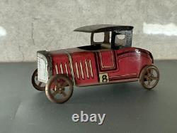 Rare 1920'S PAYA RICO Race Car Toy in Good Shape Tin ToY