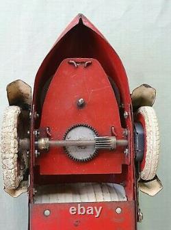 Rare 1930's Meccano Constructor Car No 2 Boat Tail Version Clockwork Red & Cream