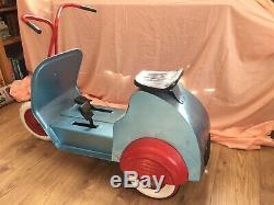 Rare 1950s -60s Pedal Scooter Car Vespa Lambretta MG Triang Leeway Mobo Mods
