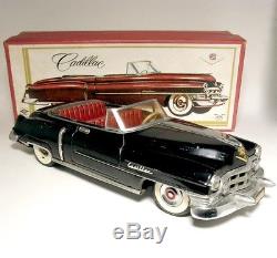 Rare 1952 11.5 Alps CADILLAC Eldorado Convertible Friction Tin Toy Car withBox