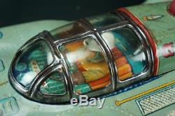 Rare 1958 Yonezawa 58 Atom Jet Racer Race Car Large Tin Friction Space Toy