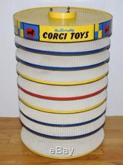 Rare 1960's Vtg CORGI Toys Revolving Carousel Counter Store Display Die-Cast Car