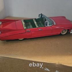 Rare 1960s Baudai Cadillac Vintage Tin Toy Car Convertible