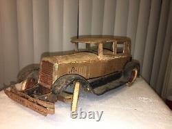 Rare Antique Kingsbury 345 Limousine Pressed Steel Wind Up Toy Car 1929