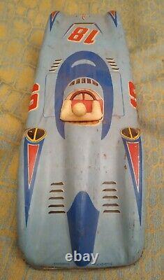 Rare Greek Formula Car Litho Tin Toy from late 50